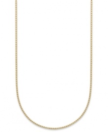 Add a touch of luxury with a simple chain. Giani Bernini's Venetian necklace is crafted in 24k gold over sterling silver. Approximate length: 30 inches. Add a touch of luxury with a simple chain. Giani Bernini's Venetian necklace is crafted in 24k gold over sterling silver. Approximate length: 30 inches.