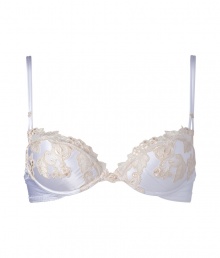 Kittenish white and ivory push-up bra - Turn up the heat in this luxe silk-blend bra - Sexy push-up fit thats perfect under any outfit - Wear under your favorite blouse or on its own! - Made by La Perla, the high-end lingerie company loved by A-list celebrities Kittenish white and ivory push-up bra - Turn up the heat in this luxe silk-blend bra - Sexy push-up fit thats perfect under any outfit - Wear under your favorite blouse or on its own! - Made by La Perla, the high-end lingerie company loved by A-list celebrities
