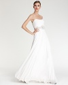 Theia Gown - Embellished Waist Strapless Gown