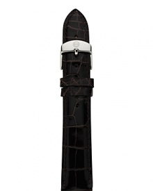 Update your look with a texture-rich alligator strap. The stainless steel buckle has signature logo engraving. Interchangeable with any Michele watch head from the Deco, CSX-36, Moderne or Butterfly Collections. Update your look with a texture-rich alligator strap. The stainless steel buckle has signature logo engraving. Interchangeable with any Michele watch head from the Deco, CSX-36, Moderne or Butterfly Collections.