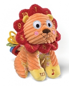 This colorful, fun developmental play Count N' Learn Lion has 10 counting and number recognition songs, as well as 10 click clack rings on its tail. This colorful, fun developmental play Count N' Learn Lion has 10 counting and number recognition songs, as well as 10 click clack rings on its tail.