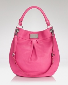Lavish in leather, MARC BY MARC JACOBS' sweet pink hobo will make you blush. The luxe beauty adds a dose of feminine charm to your most dashing menswear looks. Lavish in leather, MARC BY MARC JACOBS' sweet pink hobo will make you blush. The luxe beauty adds a dose of feminine charm to your most dashing menswear looks.