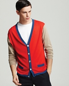 MARC BY MARC JACOBS Lightweight Colorblock Cardigan MARC BY MARC JACOBS Lightweight Colorblock Cardigan
