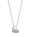 The heart design is the from Little Princess Heart Collection, and it hangs at a slight tilt. Hand sculpted, and stamped for authenticity, it hangs on a delicate diamond-cut sterling silver chain.