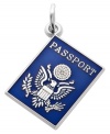 Where is she headed this time -- London, Paris, Rome? The perfect gift for the girl on the go, Rembrandt's sterling silver and blue enamel passport charm makes the perfect addition to her charm bracelet or necklace. Approximate drop: 1 inch.