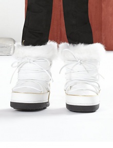 Sturdy, water resistant nylon boot with interlocking G detail, leather trim and natural rabbit fur in a lace-up silhouette.Lace-up frontNylon upperWool liningRubber solePadded insoleFur origins: Italy, Spain and FranceImported Sturdy, water resistant nylon boot with interlocking G detail, leather trim and natural rabbit fur in a lace-up silhouette.Lace-up frontNylon upperWool liningRubber solePadded insoleFur origins: Italy, Spain and FranceImported