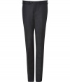 Ultra chic and classically elegant, these anthracite wool suit pants from Neil Barrett can be effortlessly dressed up or down - Flat front, belt loops, side slit pockets, back welt pockets with buttons - Slim leg - Wear with a long sleeve tee and leather jacket or a dress shirt and matching blazer