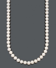 Perfect for a day at the office or paired with an elegant evening gown. Versatile cultured freshwater pearls (10-11 mm) by Belle de Mer are essential for every woman's accessory collection. 14k gold clasp. Approximate length: 22 inches. Perfect for a day at the office or paired with an elegant evening gown. Versatile cultured freshwater pearls (10-11 mm) by Belle de Mer are essential for every woman's accessory collection. 14k gold clasp. Approximate length: 22 inches.
