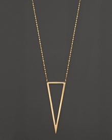 Lana captures modern simplicity with this 14K gold pendant necklace.