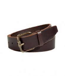 Cinch your look in style with this luxe leather belt from D&G Dolce & Gabbana - Smooth leather, vintage-styled brass-tone buckle - Style with jeans and a tee or shorts for warm weather style Cinch your look in style with this luxe leather belt from D&G Dolce & Gabbana - Smooth leather, vintage-styled brass-tone buckle - Style with jeans and a tee or shorts for warm weather style