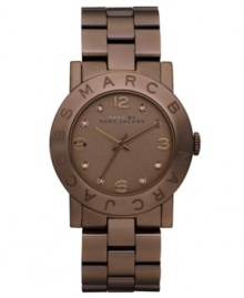 Icing on the cake: an Amy collection watch from Marc by Marc Jacobs that shines with crystal accents adorning a chocolate-hued shell. Icing on the cake: an Amy collection watch from Marc by Marc Jacobs that shines with crystal accents adorning a chocolate-hued shell.
