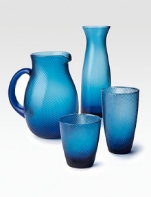 A mouthblown double old-fashioned glass weds modern design with classic style thanks to a gentle, wrap-around texture. From the Twirl CollectionGlass4H X 3½ diam.Dishwasher safeImported A mouthblown double old-fashioned glass weds modern design with classic style thanks to a gentle, wrap-around texture. From the Twirl CollectionGlass4H X 3½ diam.Dishwasher safeImported