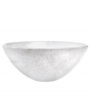 Speckled with frosty white, the Tellus crystal bowl makes a striking centerpiece for the dining room or coffee table. Its minimalist shape is perfect for holding hard candies or potpourri but looks simply stunning all on its own.