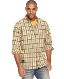 This Rocawear plaid is so stylish, everyone will be checking out your swagger. This Rocawear plaid is so stylish, everyone will be checking out your swagger.