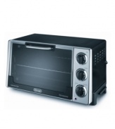 Experience the ease and versatility of convection cooking – the all-in-one, space-saving way to replace a whole host of kitchen appliances. Choose from bake, broil, toast, slow bake, rotisserie or keep warm for precise and convenient cooking. One-year warranty. Model RO2058.