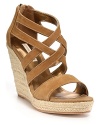 In soft nubuck leather, the strappy Juno sandal from Cynthia Vincent is a surefire summer staple.