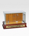 This is an actual game-used piece of championship court from the 1973 season at Madison Square Garden. The Knicks won the Finals, ousting the Lakers 4-1 with a team that featured 8 future Hall of Famers. Arrives in a glass/wood display case Engraved gold nameplate Includes a MSG hologram of authenticity 8 wide Made in USA 