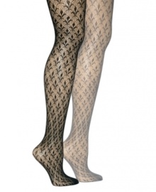 These semi-sheer tights by Berkshire bring flirty fun with an allover tulip pattern. These semi-sheer tights by Berkshire bring flirty fun with an allover tulip pattern.