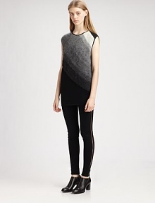 This snug, form-fitting stretch style is tailored with alluring mesh insets up the sides.Elastic waistSheer side insetsInseam, about 3770% wool/27% polyamide/3% elastaneDry cleanMade in ItalyModel shown is 5'9 (175cm) wearing US size 4. This snug, form-fitting stretch style is tailored with alluring mesh insets up the sides.Elastic waistSheer side insetsInseam, about 3770% wool/27% polyamide/3% elastaneDry cleanMade in ItalyModel shown is 5'9 (175cm) wearing US size 4.