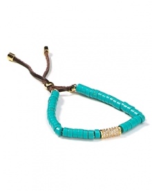 Work Southwestern flair into your accessory collection with MICHAEL Michael Kors' turquoise bracelet. Wear the the Santa Fe-inspired style day and night--it loves denim and and LBDs.