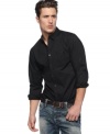 Give your casual style some space with this woven shirt from INC International Concepts.