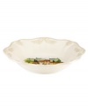 Lenox combines the vintage style of Butler's Pantry dinnerware with a quaint Italian landscape in the utterly charming Tuscan Village accent bowl. An elegant classic for casual dining with a raised leaf design and fluted edge in creamy shades of ivory. Qualifies for Rebate