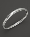 Ippolita Sterling Silver Glamazon Skinny Sculpted Bangle