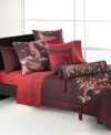 Featuring an elegant dragon jacquard accented with a red quilted obi wrap, this Natori bolster is artistically refined.