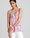 A splash of tie-dye enlivens this Splendid tank for on-trend style.