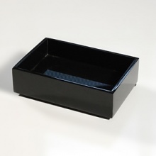 Contemporary bath accessories for the modern home in black and clear lucite. Contemporary bath accessories for the modern home in black and clear lucite.