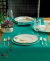 Lenox Chirp placemats offer a whimsical approach to fine dining. Silky fabric in vibrant turquoise is embroidered with watercolor-inspired birds and florals that make any meal sing.
