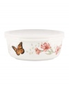 Offering more than just a pretty pattern, this dual-purpose Butterfly Meadow bowl is made for serving and later, storing your meal. A snap-on lid seals in freshness. From Lenox's collection of serveware and serving dishes. Qualifies for Rebate
