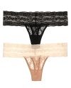 A sheer floral lace thong in a flattering silhouette from b.tempt'd.