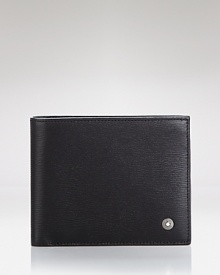 Crafted from black southern German full-grain cowhide finished with Montblanc's unique shine, this sleek leather wallet has 12 credit card slots, 2 bill compartments and 4 additional pockets. Crafted from black southern German full-grain cowhide finished with Montblanc's unique shine, this sleek leather wallet has 12 credit card slots, 2 bill compartments and 4 additional pockets.