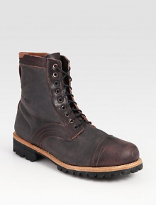 This rugged, hiking-inspired style is carefully constructed in genuine leather and synthetic materials, built for long-lasting wear.Leather/synthetic upperLeather liningPadded insoleRubber soleImported This rugged, hiking-inspired style is carefully constructed in genuine leather and synthetic materials, built for long-lasting wear.Leather/synthetic upperLeather liningPadded insoleRubber soleImported