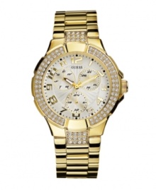 A fashion-sport watch look that's bold and luxurious, by GUESS.