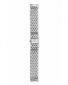 A gleaming 7-link bracelet strap from Michele, compatible with watch heads from the Cloette Fleur collection.