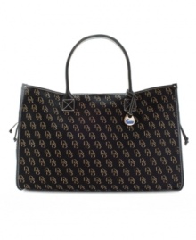 Dooney & Bourke's signature shadow logo refines the classic tote to carry everywhere. Dooney & Bourke's signature shadow logo refines the classic tote to carry everywhere.