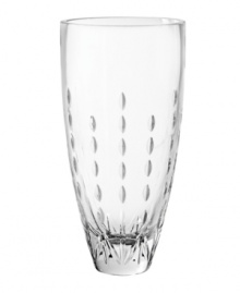 Style and quality go hand-in-hand in the Modern Love vase, featuring radiant crystal with striking clarity and a delicate cut motif by Monique Lhuillier for Royal Doulton. Style and quality go hand-in-hand in the Modern Love vase, featuring radiant crystal with striking clarity and a delicate cut motif by Monique Lhuillier for Royal Doulton.