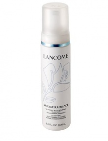 Mousse Radiance Self Foaming Cleanser. A luxurious balance of science and nature: reveal purified, pampered skin. This clarifying gel cleanser water-activates into a refreshing foam to gently remove makeup and impurities. Massage over wet face and throat. Rinse with lukewarm water. Avoid contact with eyes. If contact occurs, flush with water. Follow with Tonique Radiance for clarified and luminous skin.Dermatologist-tested for safety. Mousse Radiance Self Foaming Cleanser. A luxurious balance of science and nature: reveal purified, pampered skin. This clarifying gel cleanser water-activates into a refreshing foam to gently remove makeup and impurities. Massage over wet face and throat. Rinse with lukewarm water. Avoid contact with eyes. If contact occurs, flush with water. Follow with Tonique Radiance for clarified and luminous skin.Dermatologist-tested for safety.