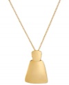 The shape of things to come. Robert Lee Morris gives a geometry lesson with its pendant necklace. Crafted from gold-tone mixed metal, the pendant is distinctly doubled. Approximate length: 16 inches + 3-inch extender. Approximate drop: 2 inches.