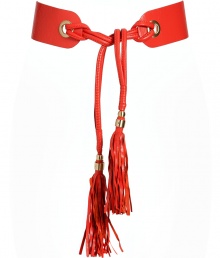 Cinch your look in style with this ultra-luxe obi style tie belt from Diane von Furstenburg - Obi style, bead and tassel-detailed, gold-tone hardware - Style with a slinky evening dress or tie around your favorite cardigan for an amped up day look Cinch your look in style with this ultra-luxe obi style tie belt from Diane von Furstenburg - Obi style, bead and tassel-detailed, gold-tone hardware - Style with a slinky evening dress or tie around your favorite cardigan for an amped up day look