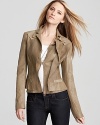 T Tahari Madison Leather Jacket