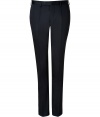 Lend some dandyish style to your office or off-duty look with these versatile cotton pants from Baldessarini - Flat front with button tab, belt loops, on-seam pockets, back welt pockets with buttons, straight leg with crease details - Slim tailored fit - Style with a matching blazer or a cashmere pullover and a leather jacket