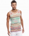 Sleeveless is the way to go when you are looking to soak in the sun with this INC International Concepts tank.
