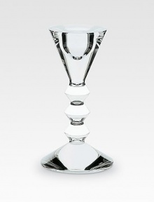 Deco-inspired lead crystal is designed with a modern, angular silhouette. From the Vega Collection 5½ high Hand wash Made in France Deco-inspired lead crystal is designed with a modern, angular silhouette. From the Vega Collection 5½ high Hand wash Made in France