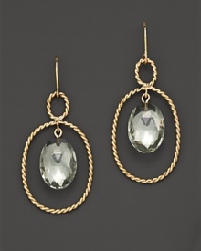 Rosecut green amethyst adds rich sparkle to links of 14K yellow gold. By Nancy B. Rosecut green amethyst adds rich sparkle to links of 14K yellow gold. By Nancy B.