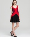 Jay Godfrey's color blocked Ullman dress takes on covet-worthy status in a vibrant palette and A-line silhouette.