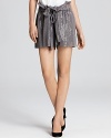 DIANE von FURSTENBERG Shorts - Charlotte Soft Pleat Sequin