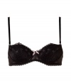 Super sexy charcoal contour bra - This elegant supermodel-approved Polyamide and Elastine bra is stylish and sultry - With a vintage feel, this bra will help you channel your inner femme fatale - Works well under most outfits